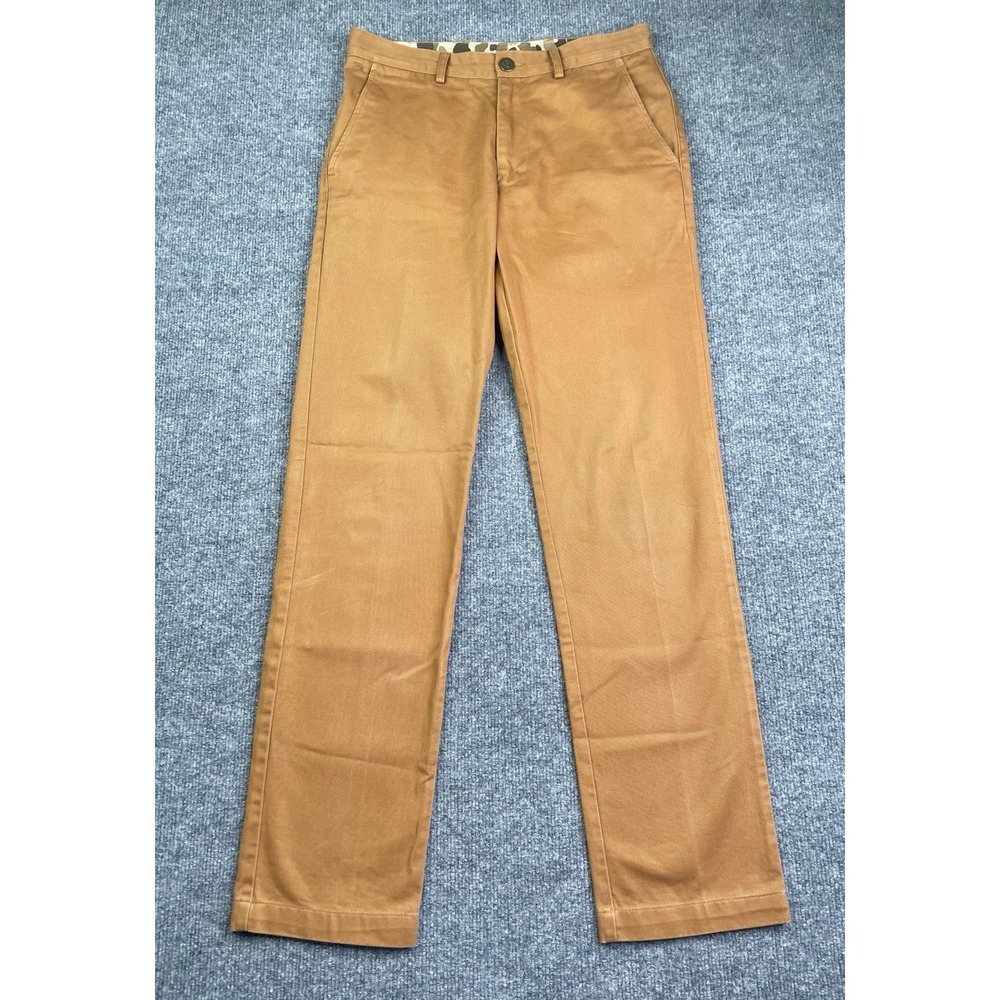 Ball and Buck Chinos Mens 28 Brown 6oz Hunter's Pants Camo‎ Trim Made in USA